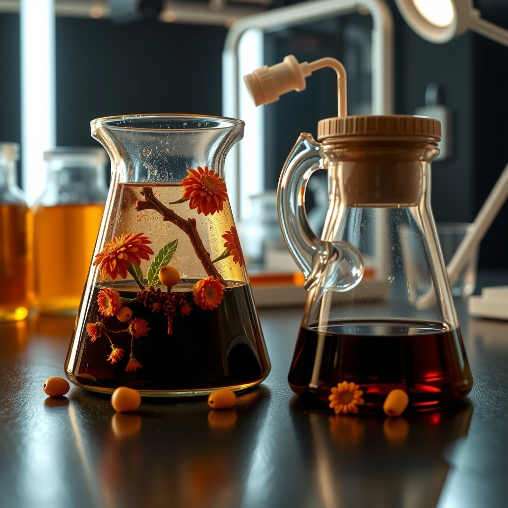 Laborprozess der Vigorbotaniksn Extraktion