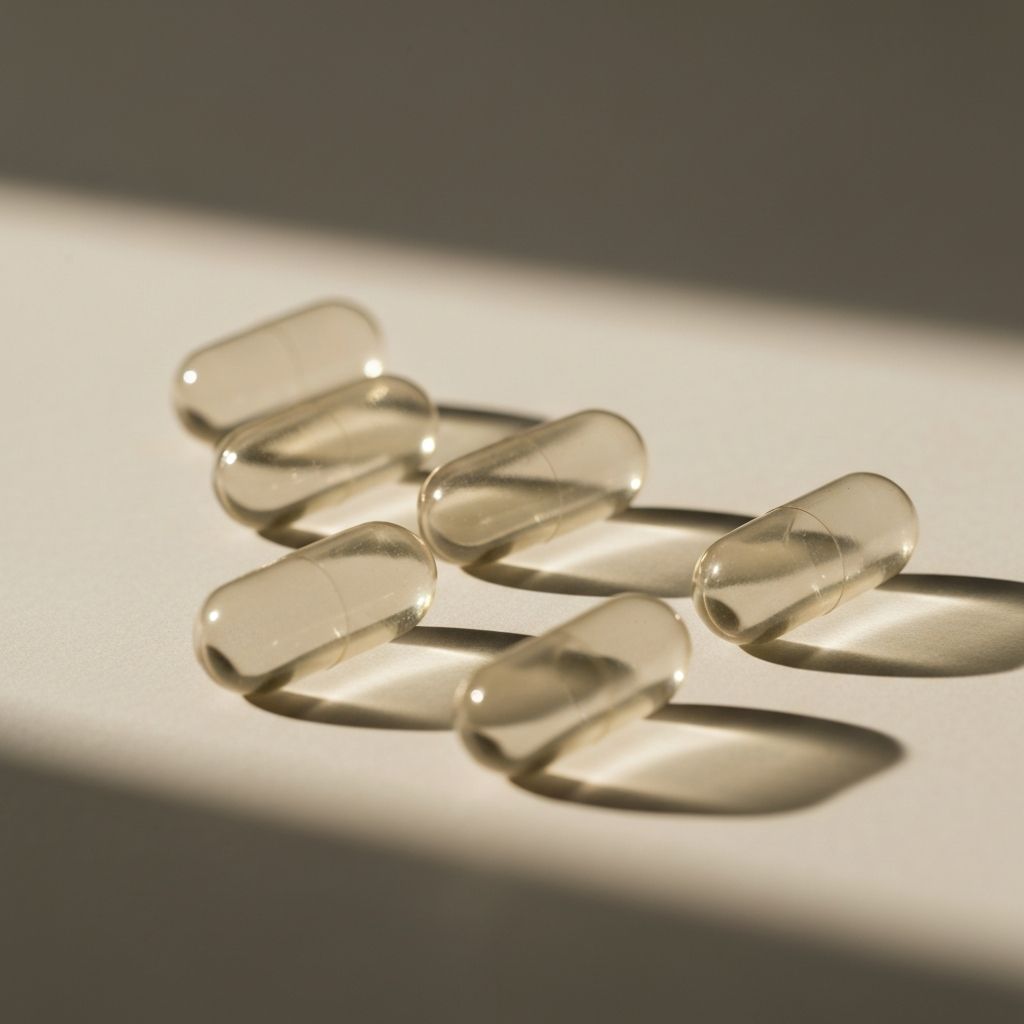 Leere Kapseln aus natürlichen Materialien