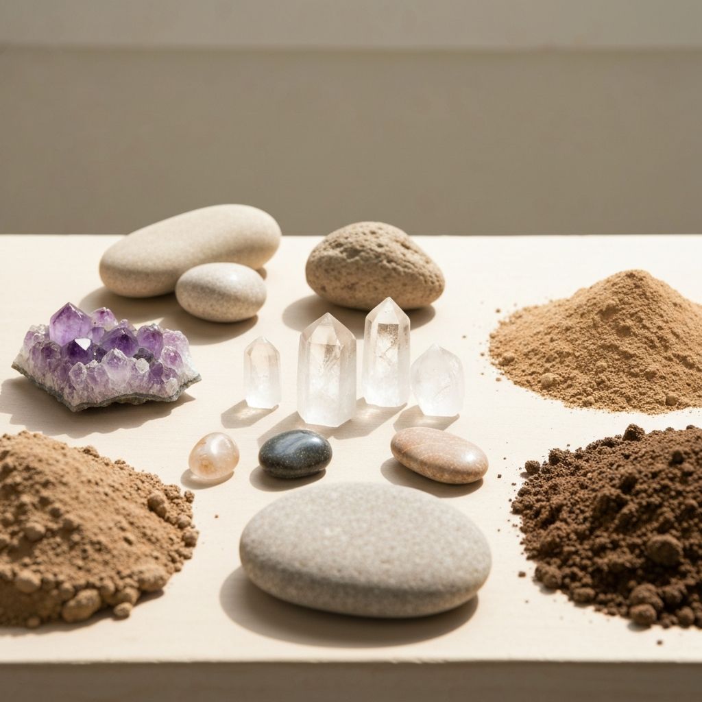 Natürliche mineralische Quellen - Kristalle und Steine